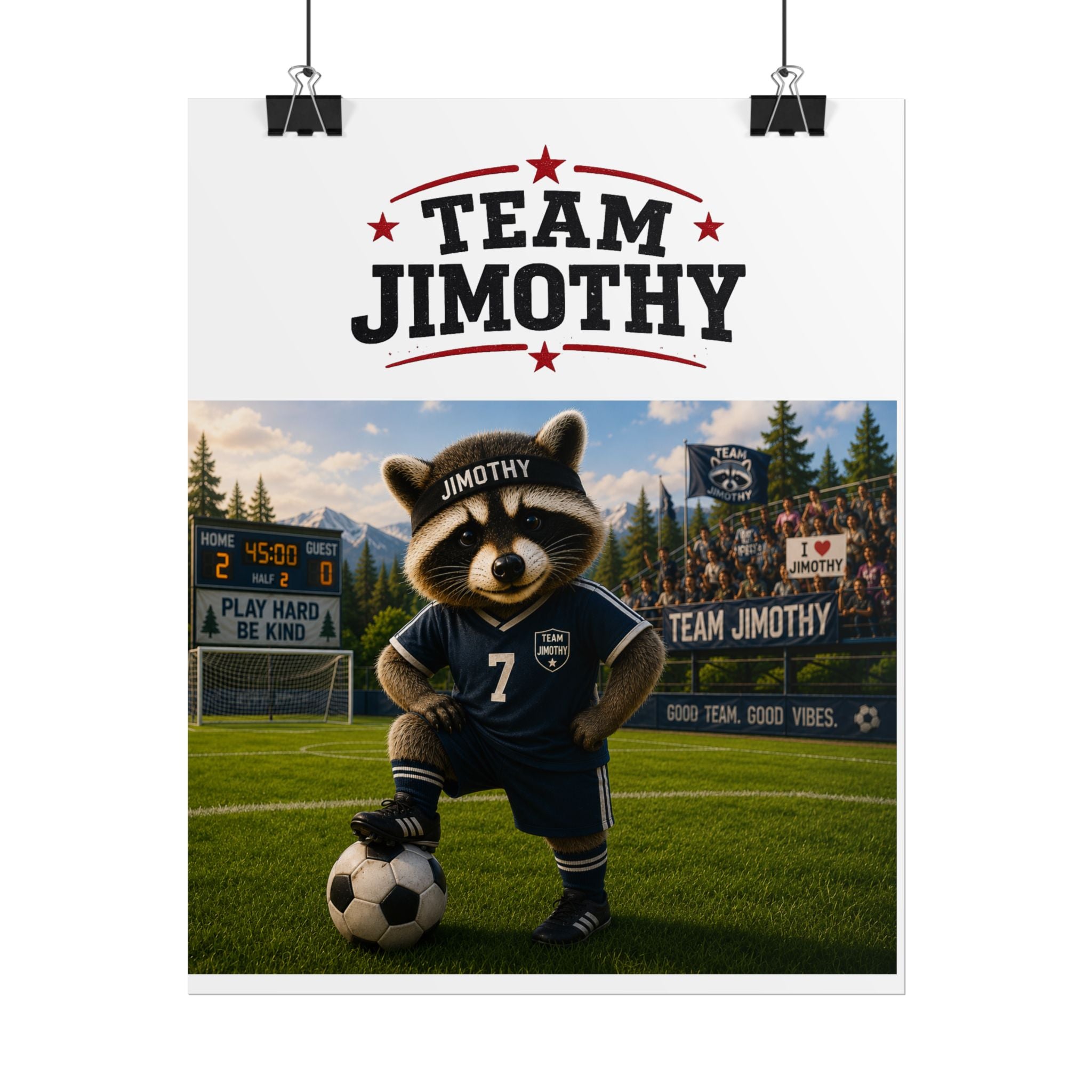 Team Jimothy Soccer Poster – Personalized Rolled Soccer Wall Art
