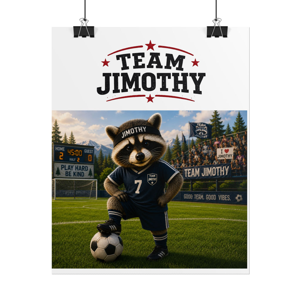 Team Jimothy Soccer Poster – Personalized Rolled Soccer Wall Art