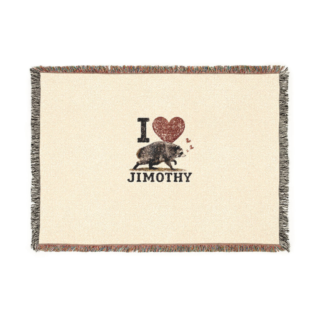 I Love Jimothy Woven Blanket