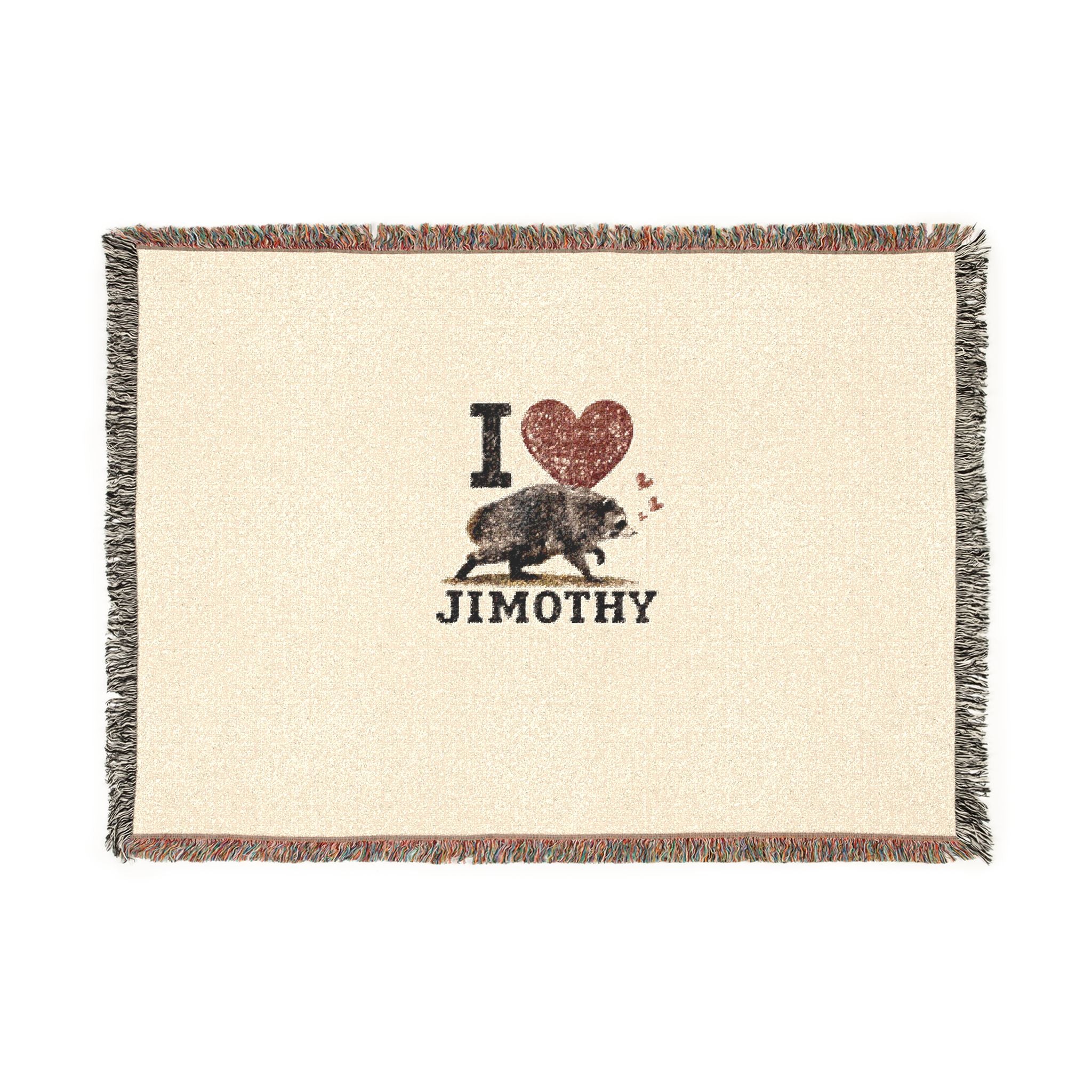 I Love Jimothy Woven Blanket