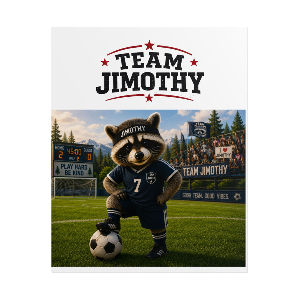 Team Jimothy Soccer Poster – Personalized Rolled Soccer Wall Art