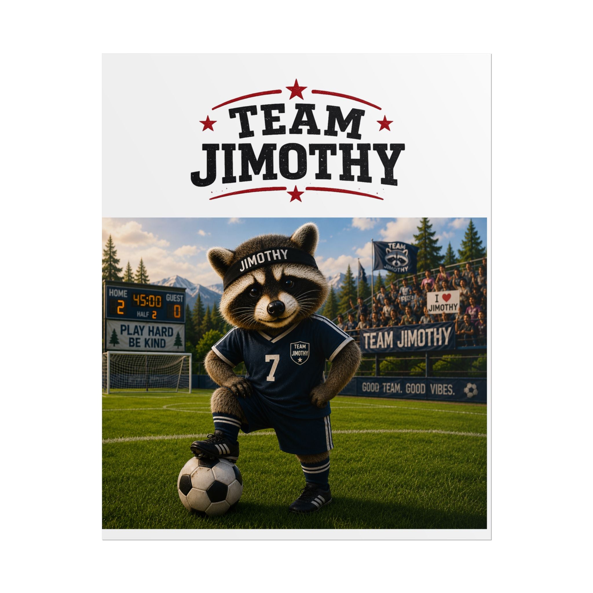 Team Jimothy Soccer Poster – Personalized Rolled Soccer Wall Art