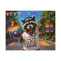 Jimothy Love Is Love Canvas Wall Art – Jimothy Pride Parade Matte Stretched Print