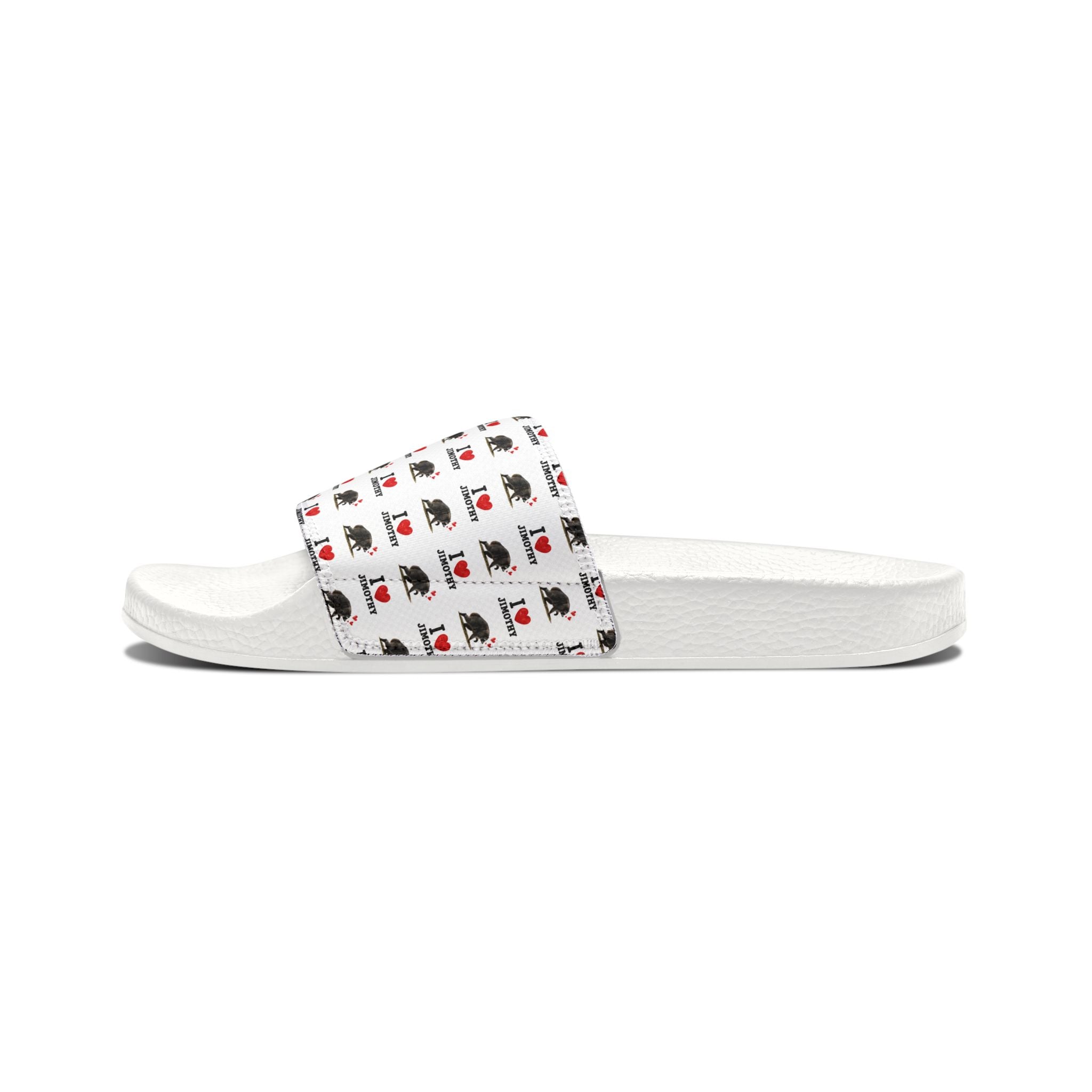 Youth Slide Sandals – Cute Jimothy Patterned Removable-Strap Slides for Kids