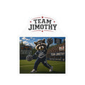 Team Jimothy Kiss-Cut Vinyl Decal — Sports Mascot Sticker for Fans, Cars & Laptops