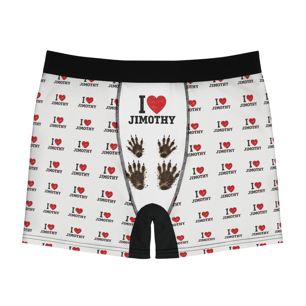 I Heart Jimothy Boxer Briefs — Personalized All-Over-Print Men’s Underwear