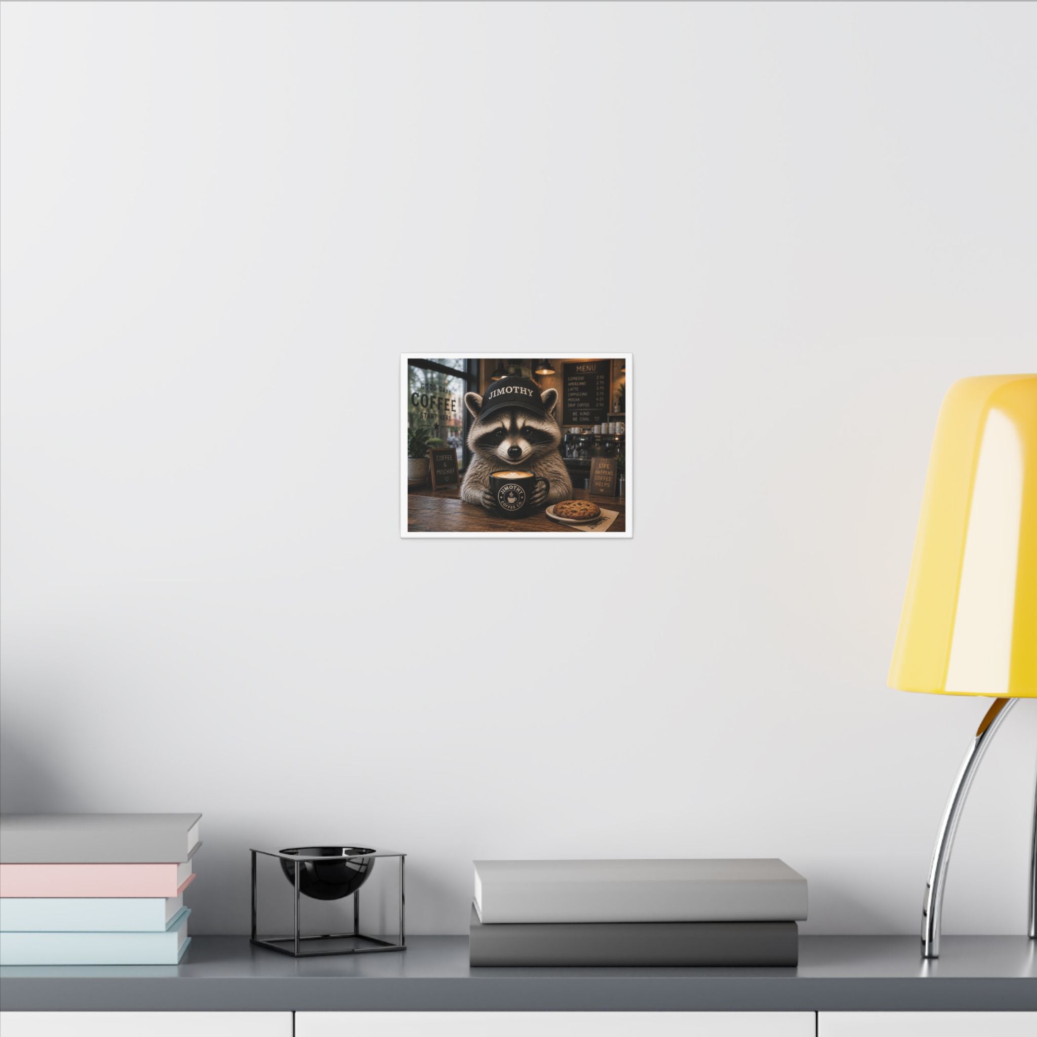 Jimothy Cozy Coffee Canvas — 'Jimothy' Café Wall Art