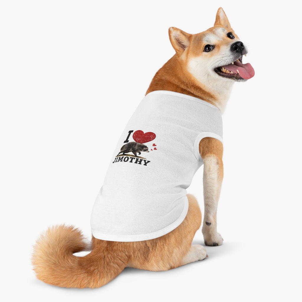 Dog Love Tank Top — I Love Jimothy Pet Shirt