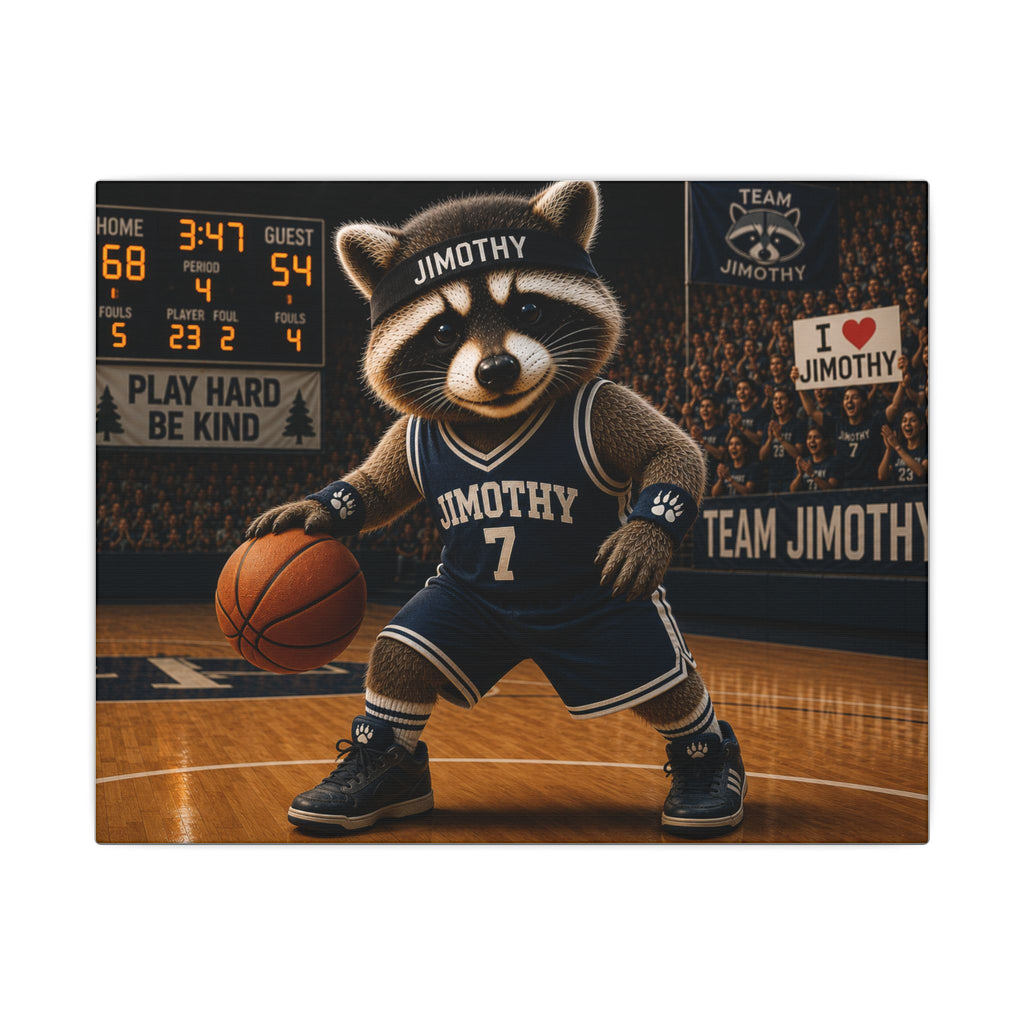 Team Jimothy Basketball Canvas — Personalized 'Jimothy' Team Sports Wall Art