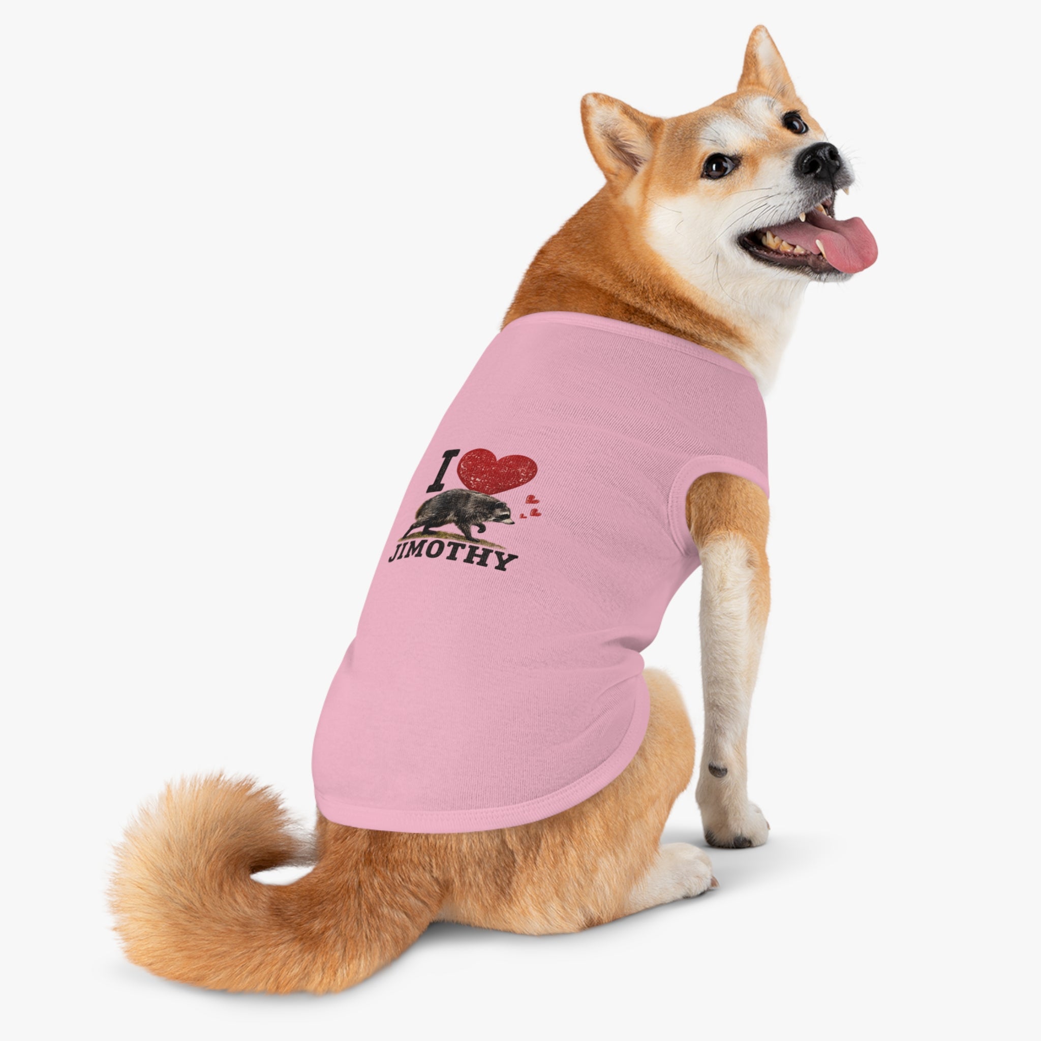 Dog Love Tank Top — I Love Jimothy Pet Shirt
