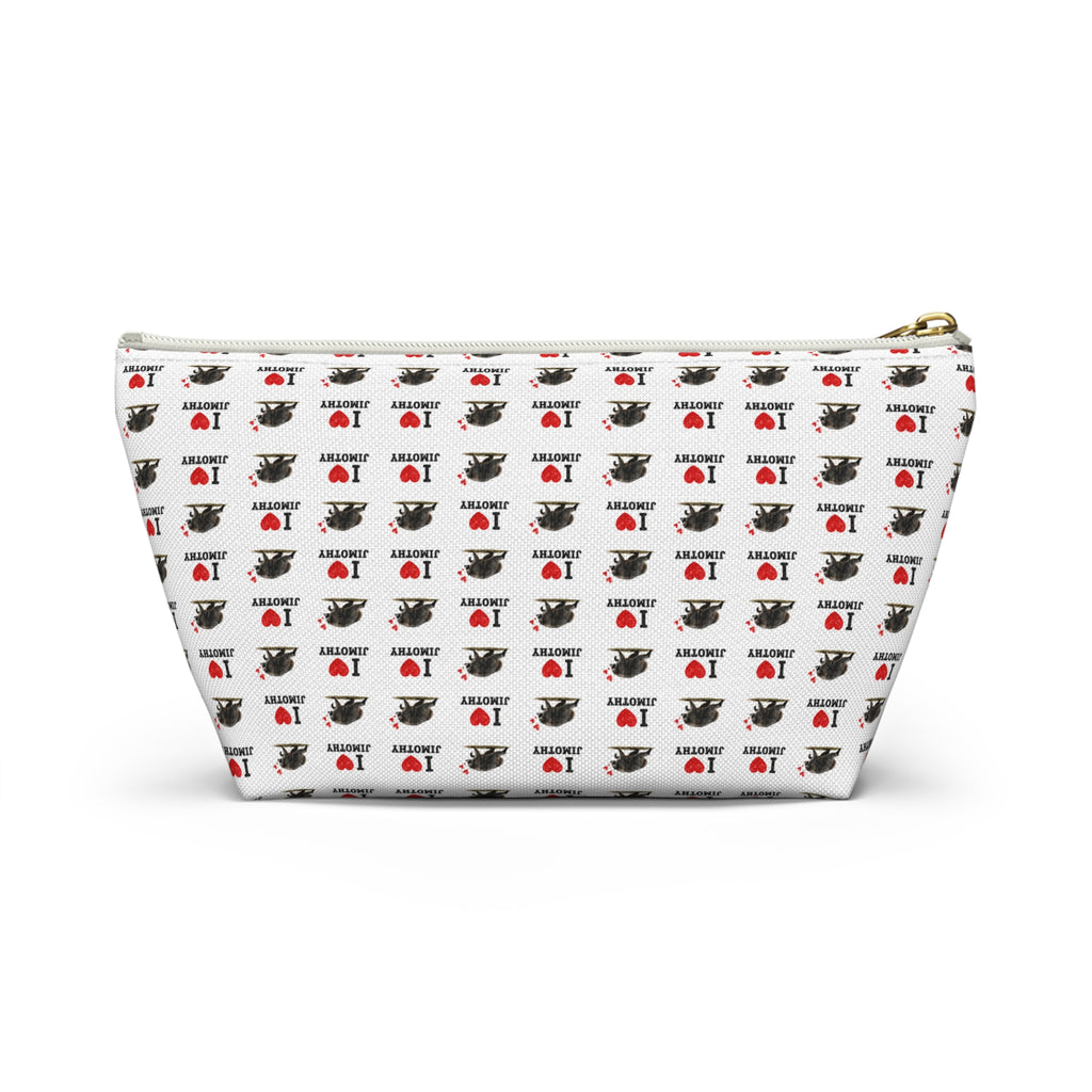 I Love Jimothy Image Accessory Pouch — T‑Bottom Cosmetic Bag