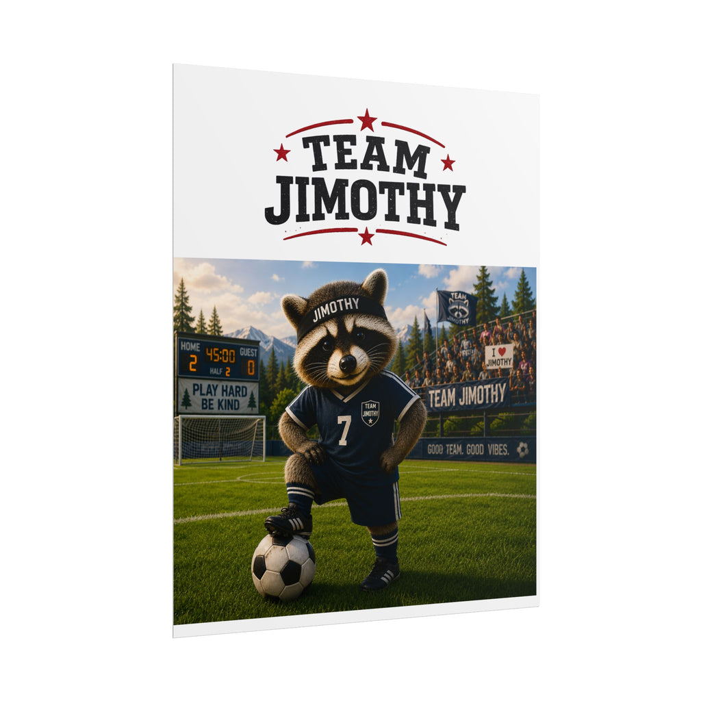 Team Jimothy Soccer Poster – Personalized Rolled Soccer Wall Art