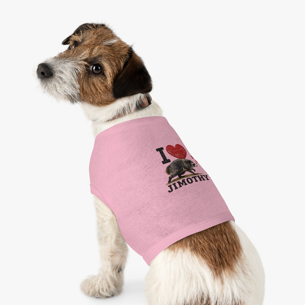 Dog Love Tank Top — I Love Jimothy Pet Shirt