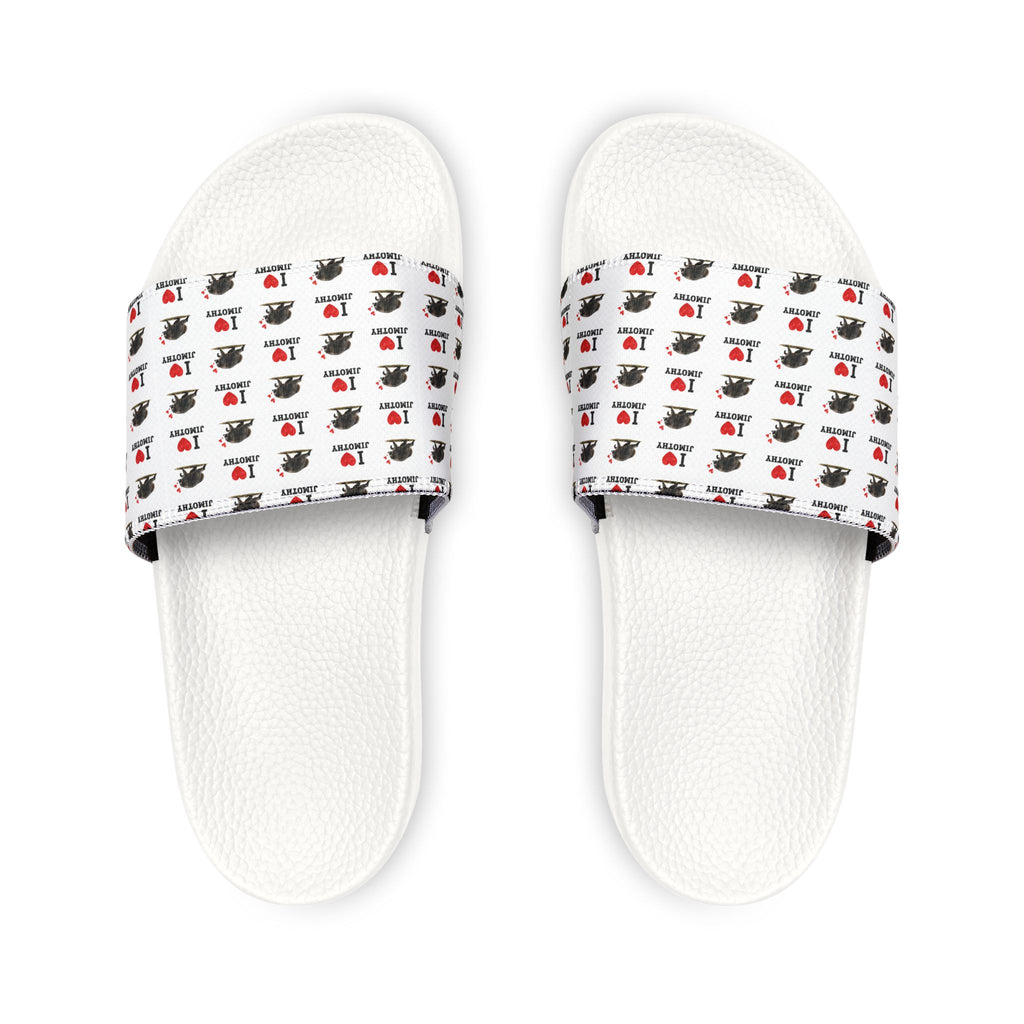 Youth Slide Sandals – Cute Jimothy Patterned Removable-Strap Slides for Kids