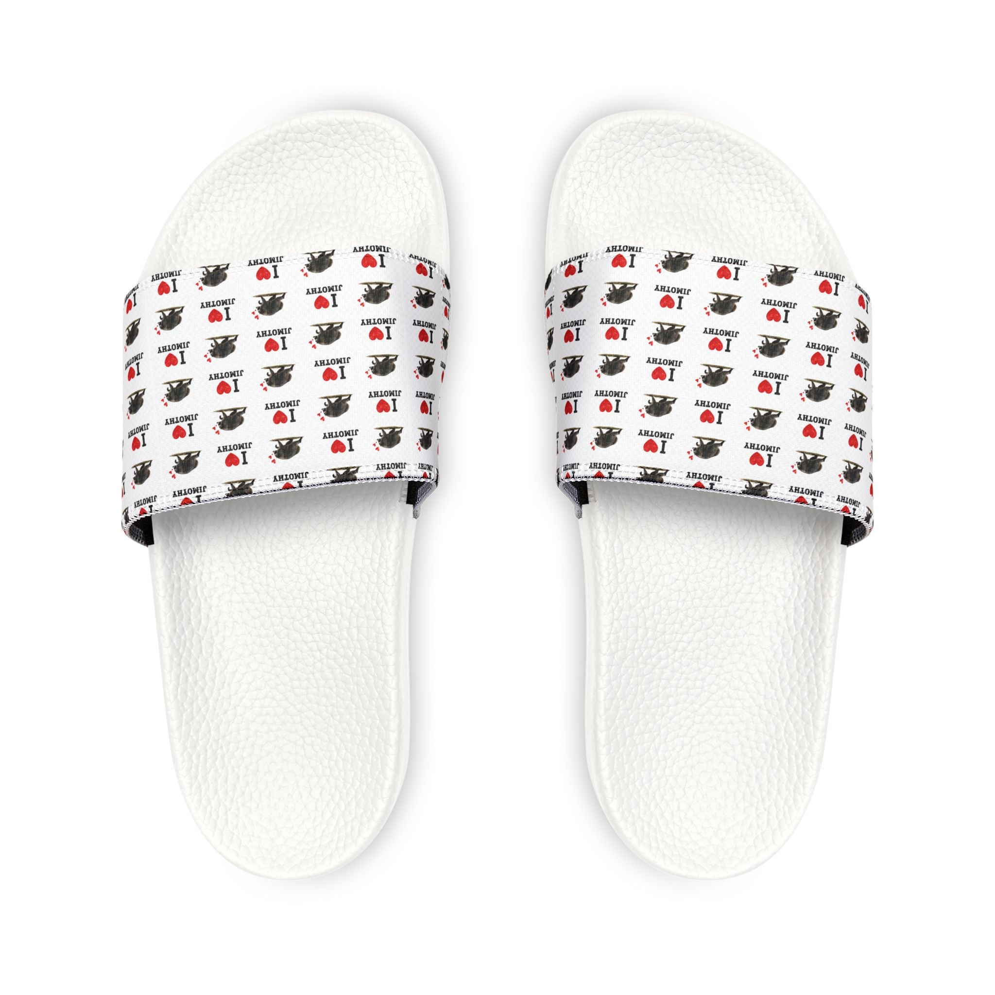 Youth Slide Sandals – Cute Jimothy Patterned Removable-Strap Slides for Kids