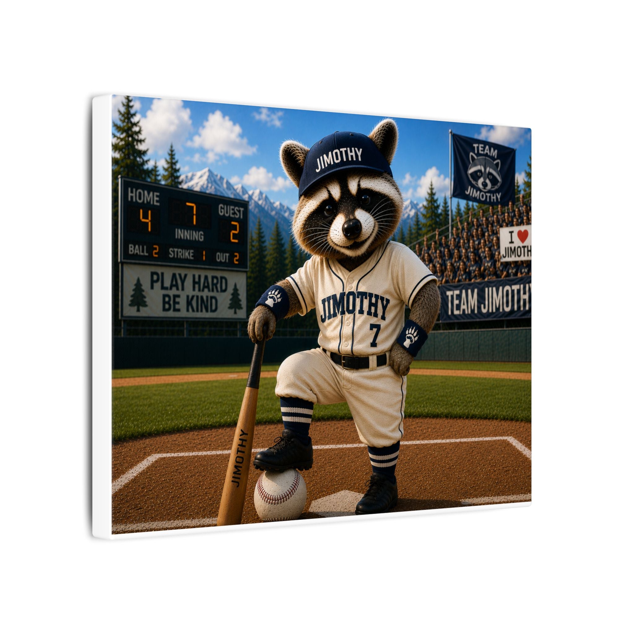 Team Jimothy Baseball  Canvas — 'Jimothy' Team Wall Art