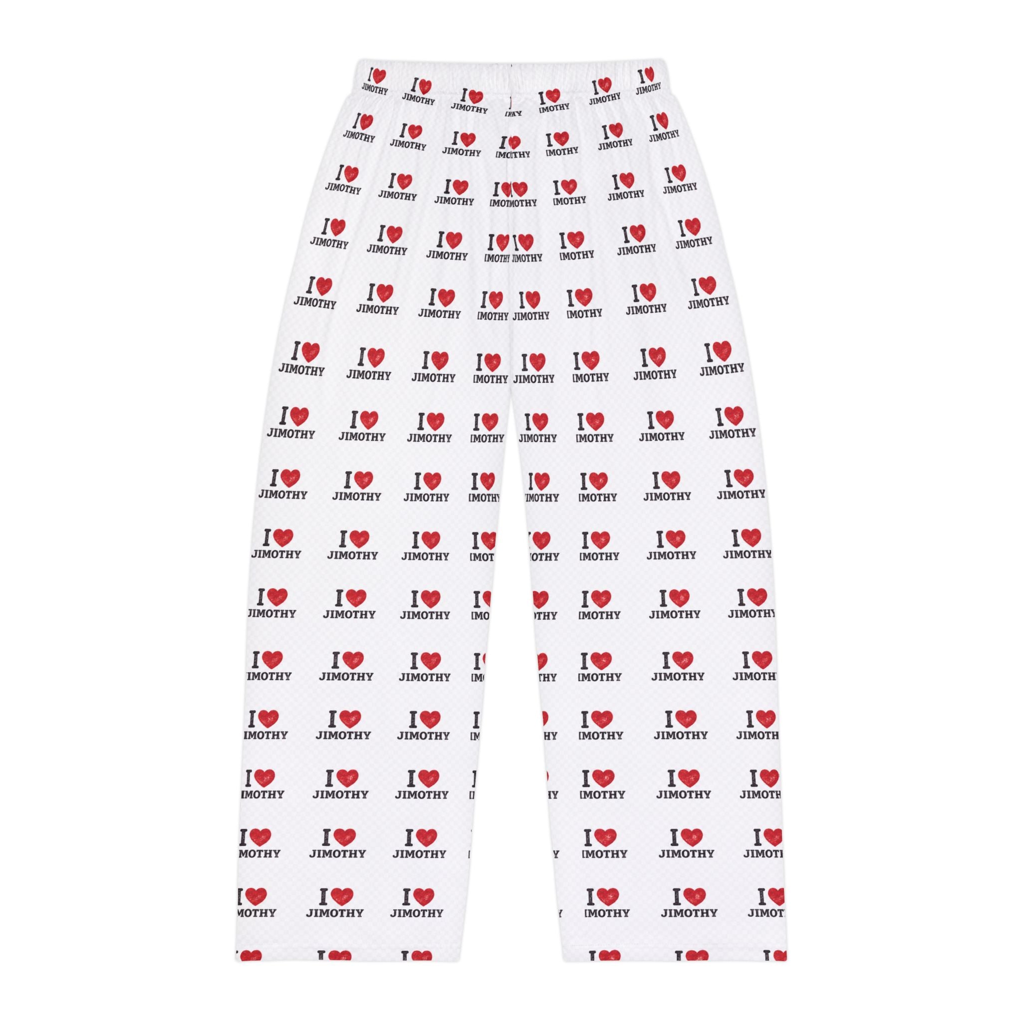 I Heart Jimothy Seattle's Famous Racoon- Men's Pajama Pants — All-Over Print Cozy Lounge Pajamas