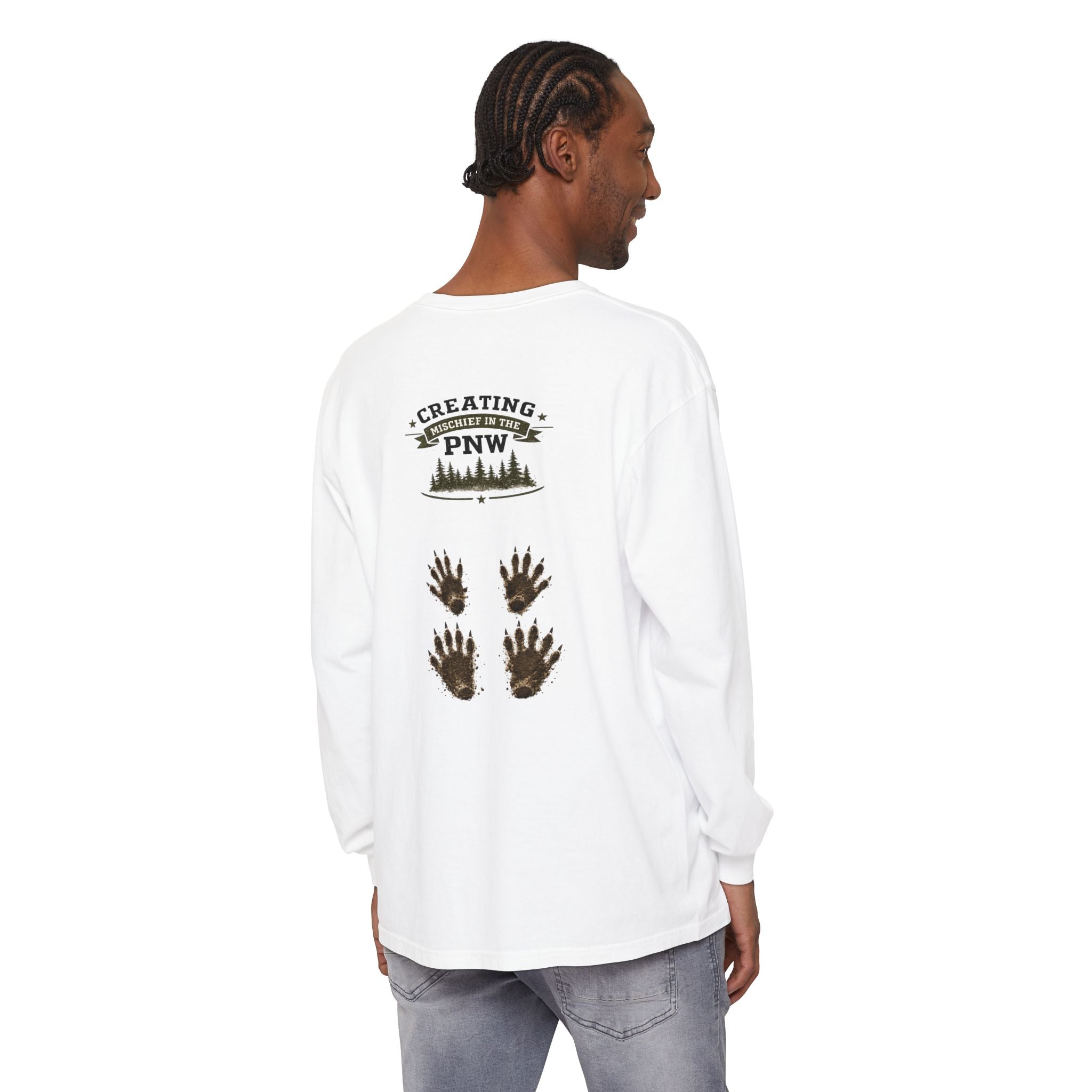 Team Jimothy Long Sleeve T-Shirt with Jimothy's Foot Prints