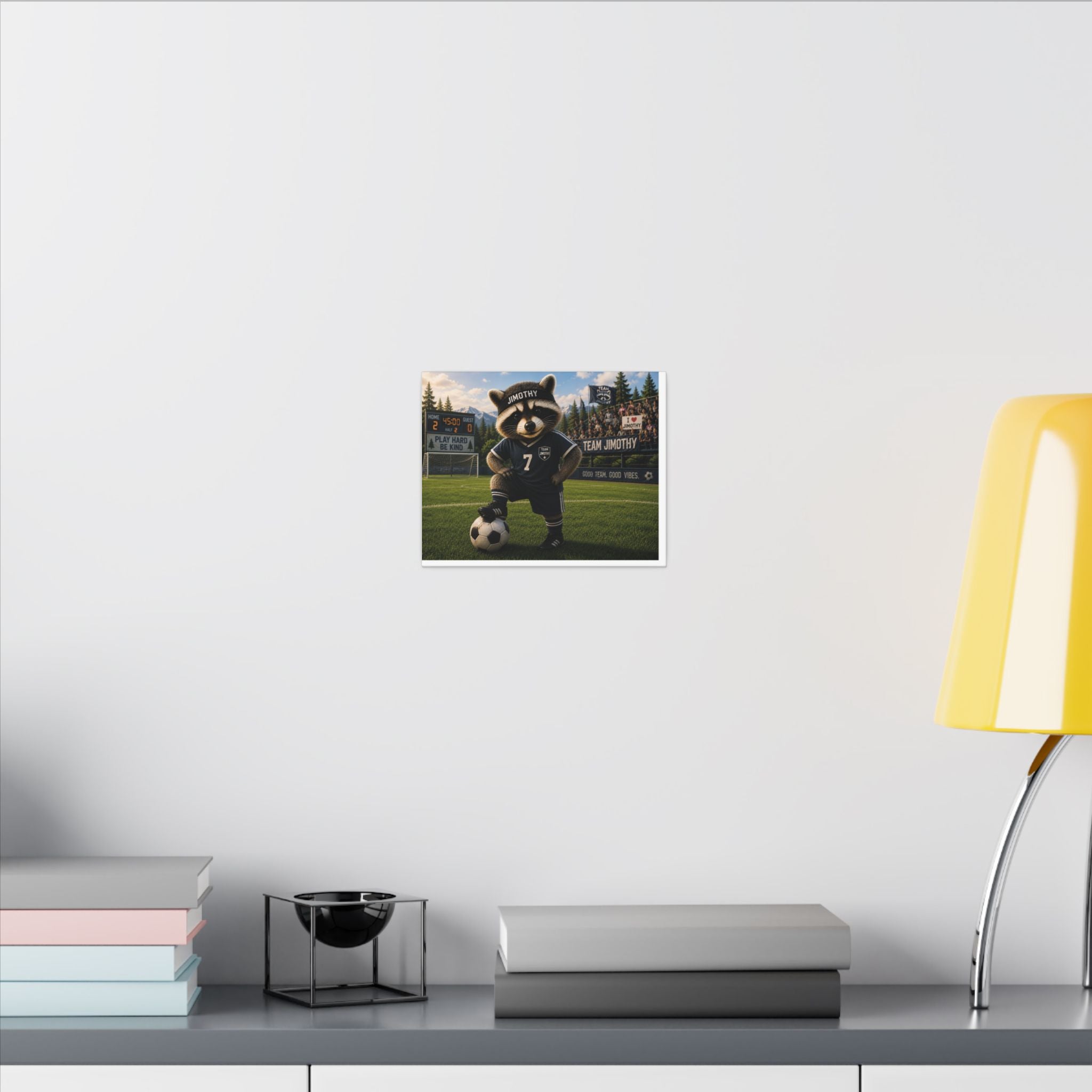 Personalized Team Jimothy Soccer Canvas Print — 'Team [Name]' Kids Room Decor