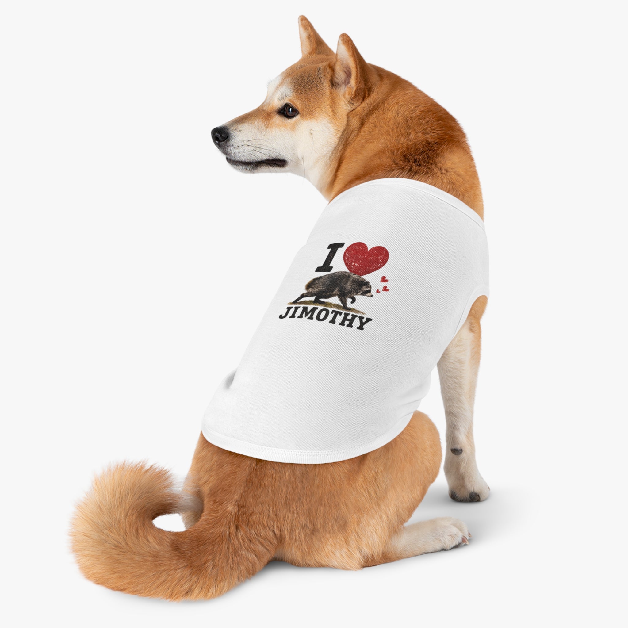 Dog Love Tank Top — I Love Jimothy Pet Shirt