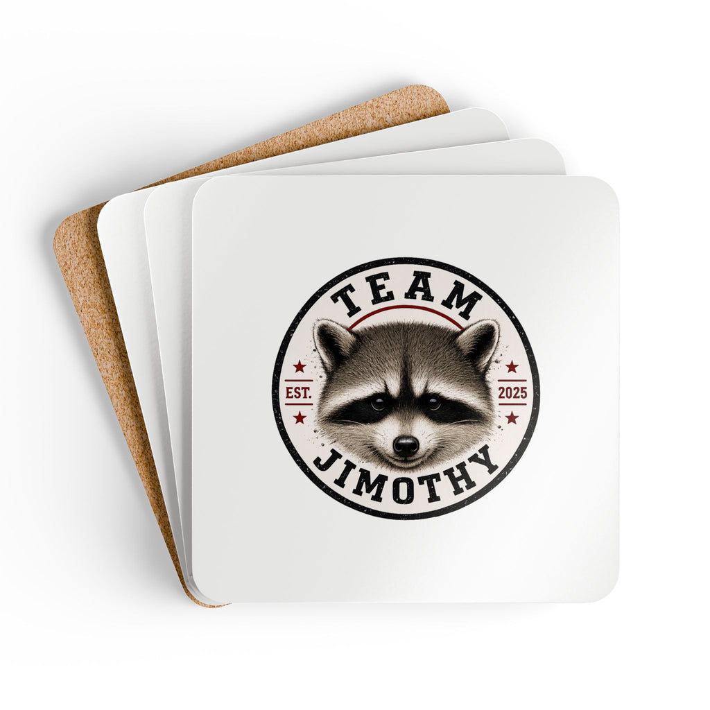 Raccoon 'Team Jimothy' Coaster Set (4)